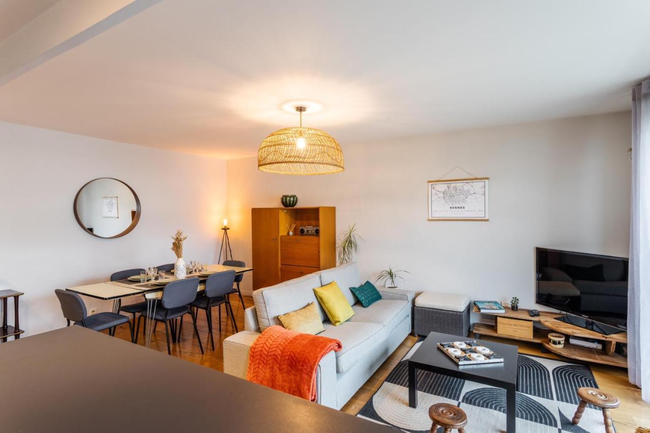 Le Vilona - T3 Moderne Avec Parking Prive Apartment Rennes Bagian luar foto